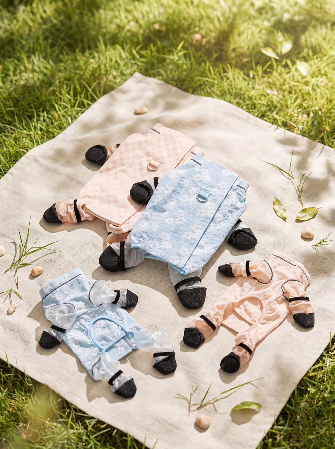 Jacquard Cloud Soft Dog Four-Leg Dustproof Pants