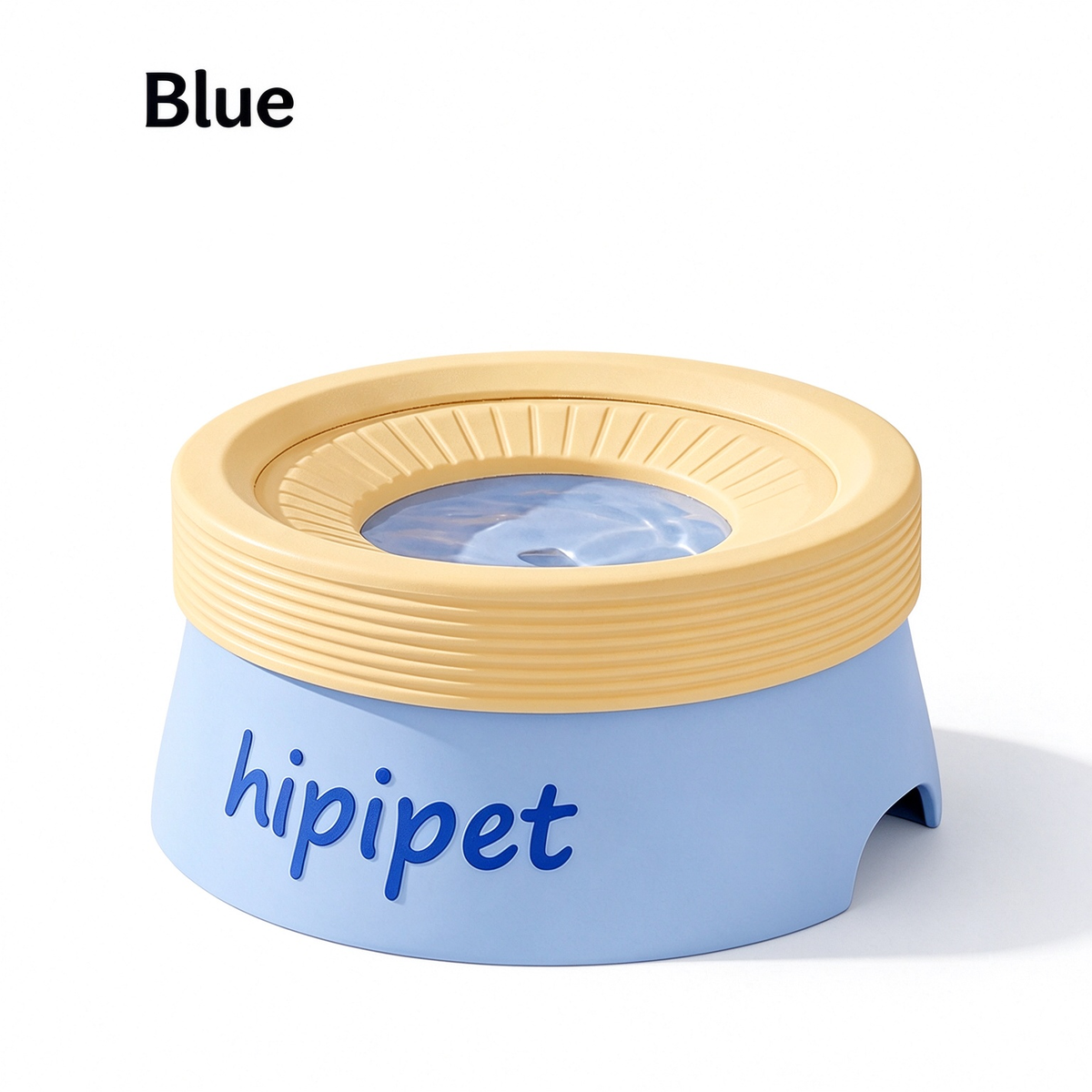 New dog bowl with a non-wetting mouth and floating water bowl