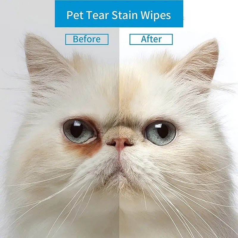 130pcs Pet Cleaning Tear Marks Wipe