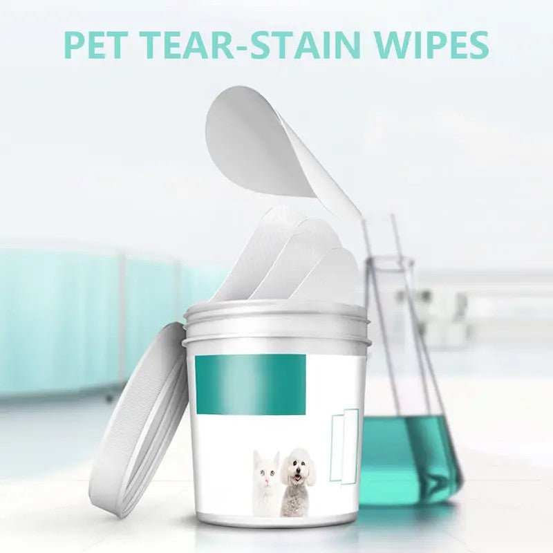 130pcs Pet Cleaning Tear Marks Wipe