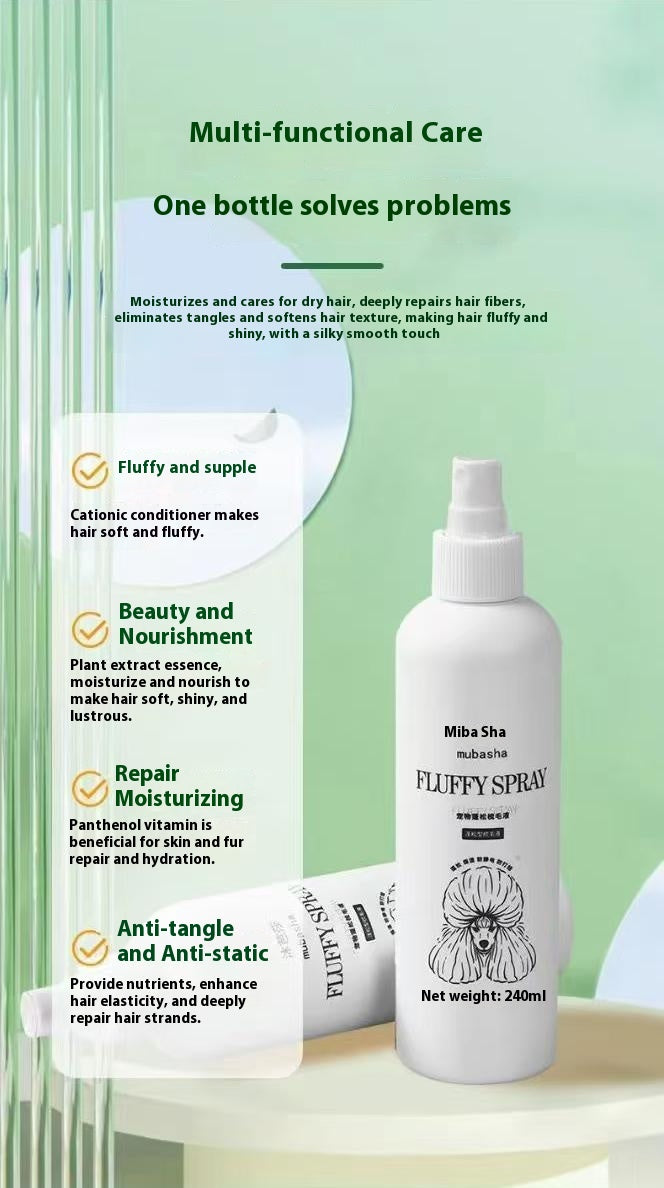 Conditioning spray for both dogs and cats
