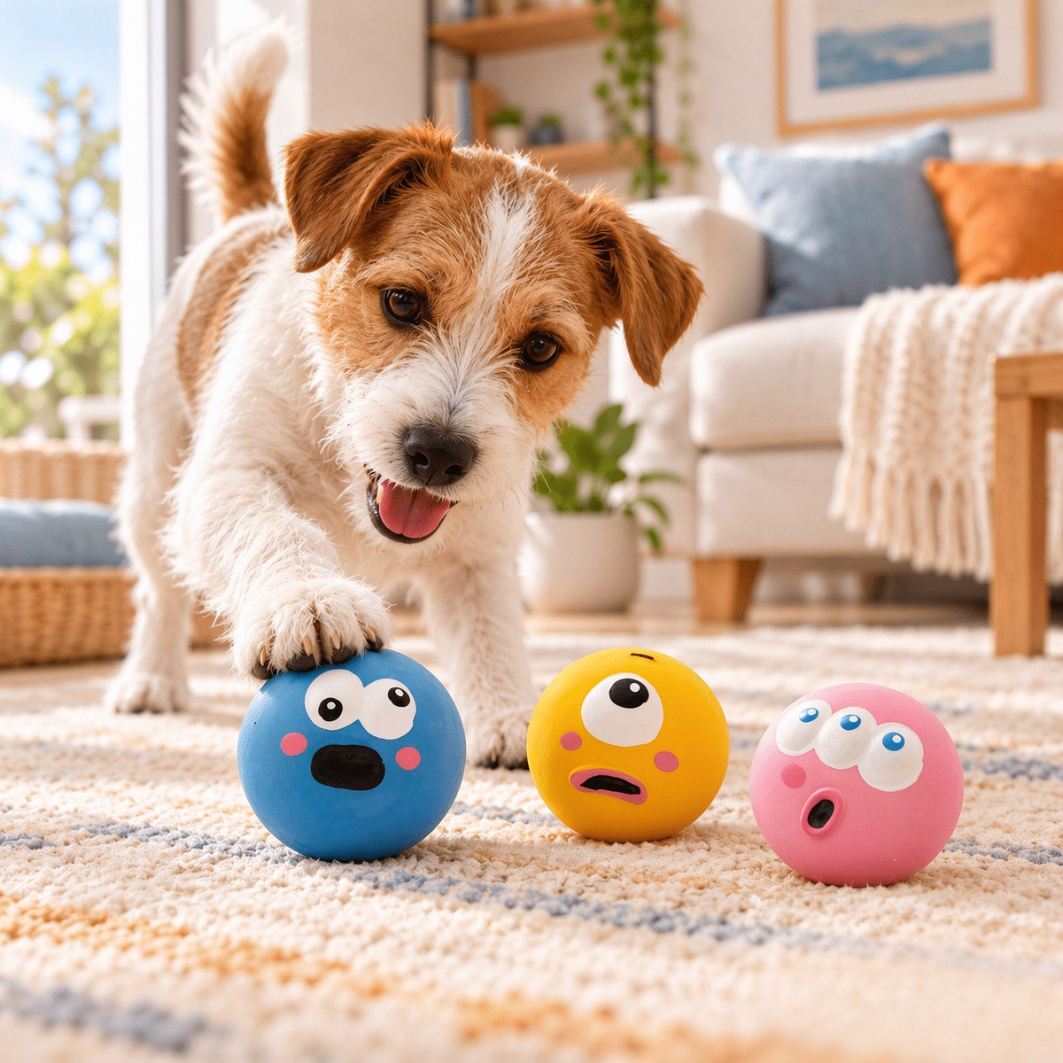 Rubber Dog Ball Set