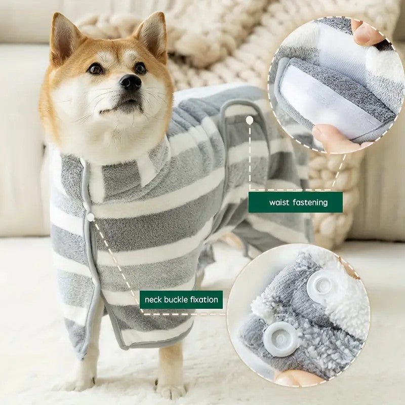 Microfiber quick dry bathrobe