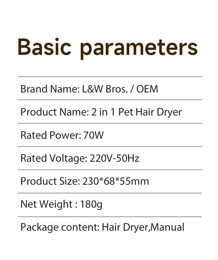 2 in 1 Hair dryer volumizing tool coat volumizing brush for soft coats