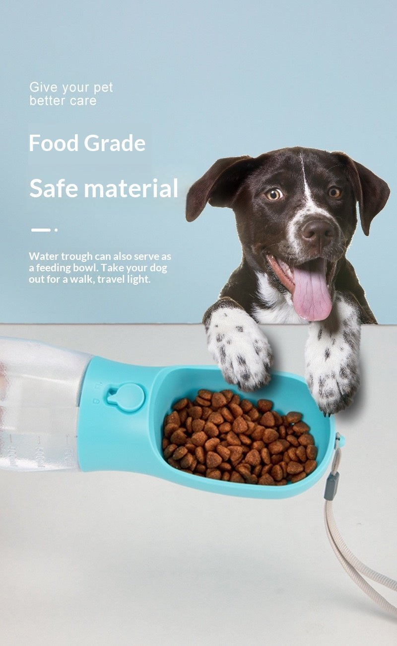 Bouteille d'eau portable 3-en-1 pour animaux de compagnie