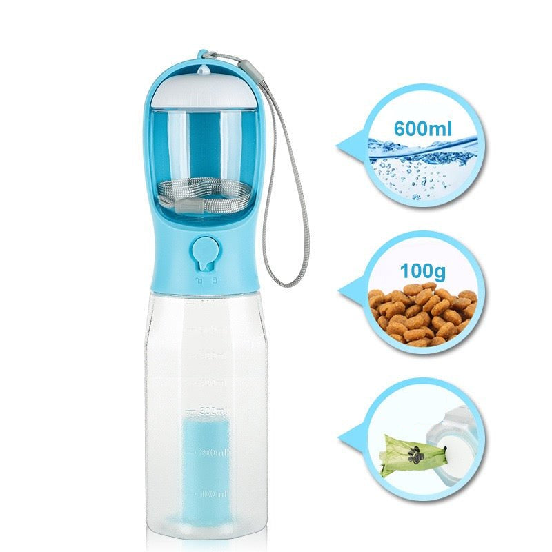 3-in-1 Portable Pet Water Bottle