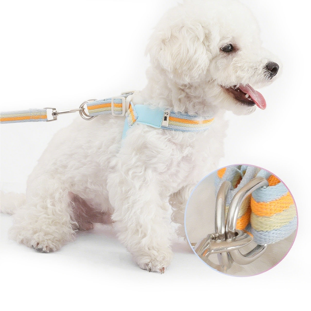 8206.V - shaped Rainbow Harness for Small and Medium - sized Dogs