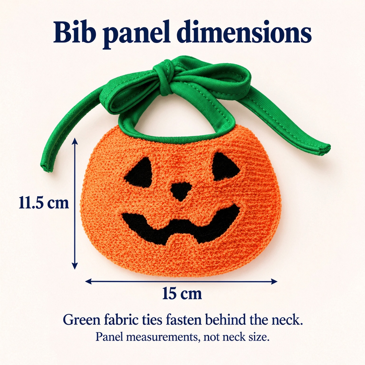 Pumpkin Tie-On Pet Costume Bib