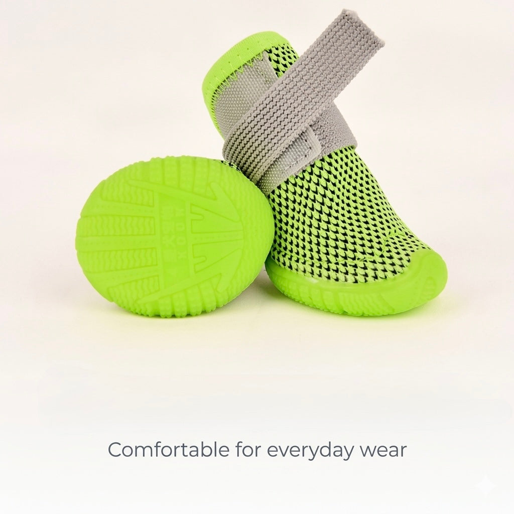 Breathable Dog Shoes Lightweight Anti-Slip Pet Boots All-Season Paw Protection