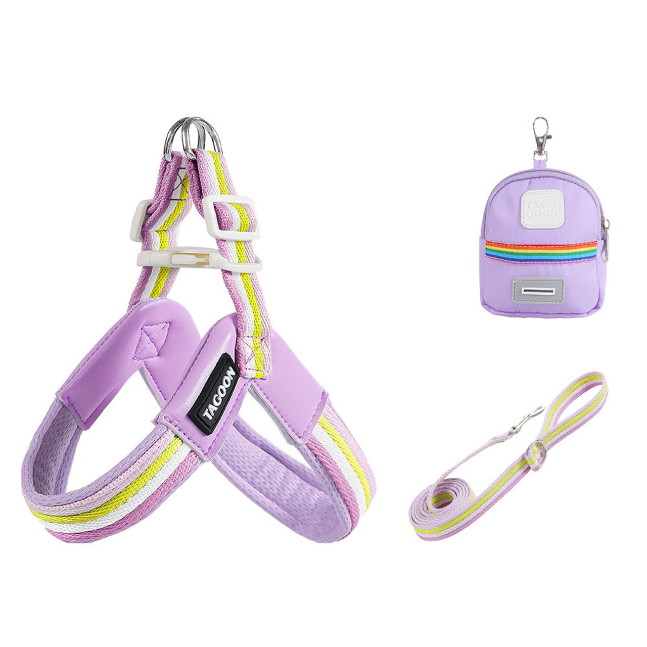 8206.V - shaped Rainbow Harness for Small and Medium - sized Dogs