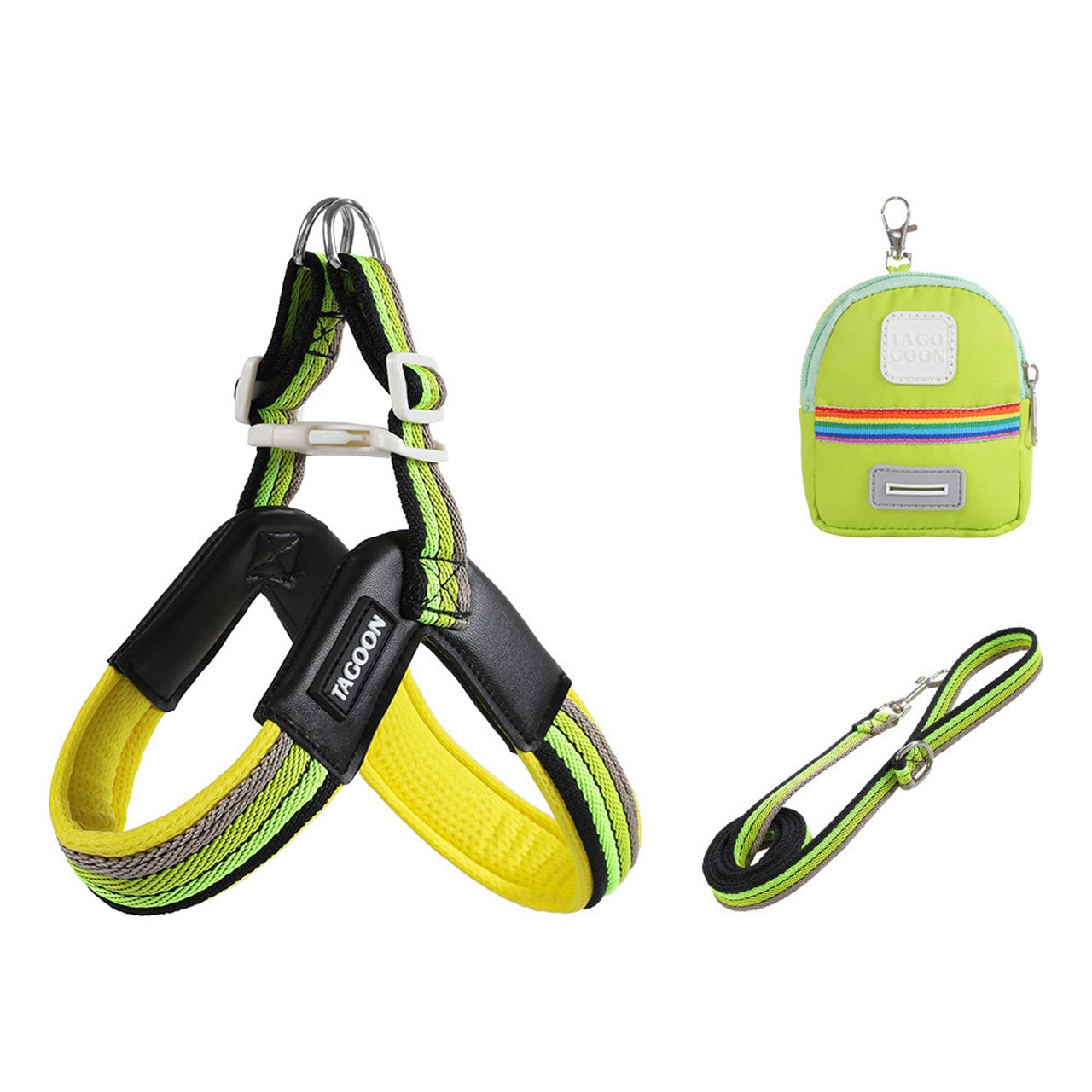 8206.V - shaped Rainbow Harness for Small and Medium - sized Dogs