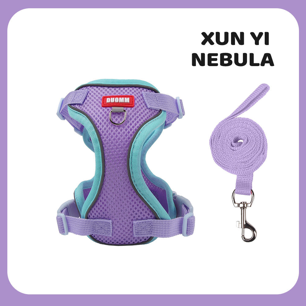 New pet harness and anti-escape dog leash set for outdoor use