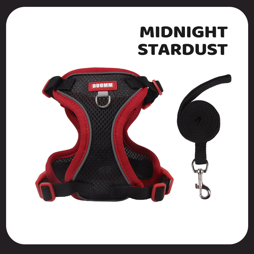 New pet harness and anti-escape dog leash set for outdoor use