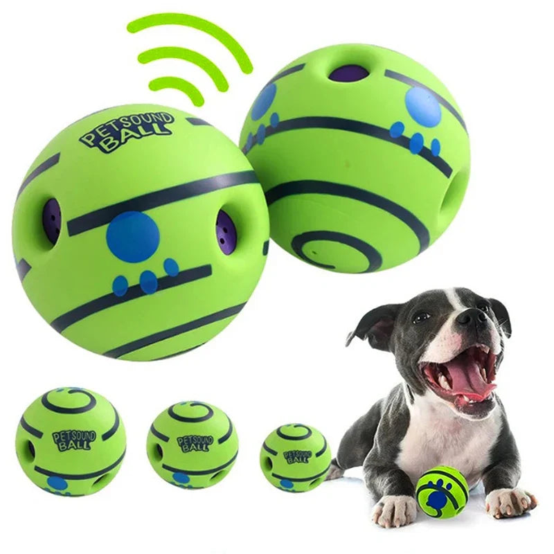 Glow Ball Interactive Dog Attention Toy Fun Sounds Ball
