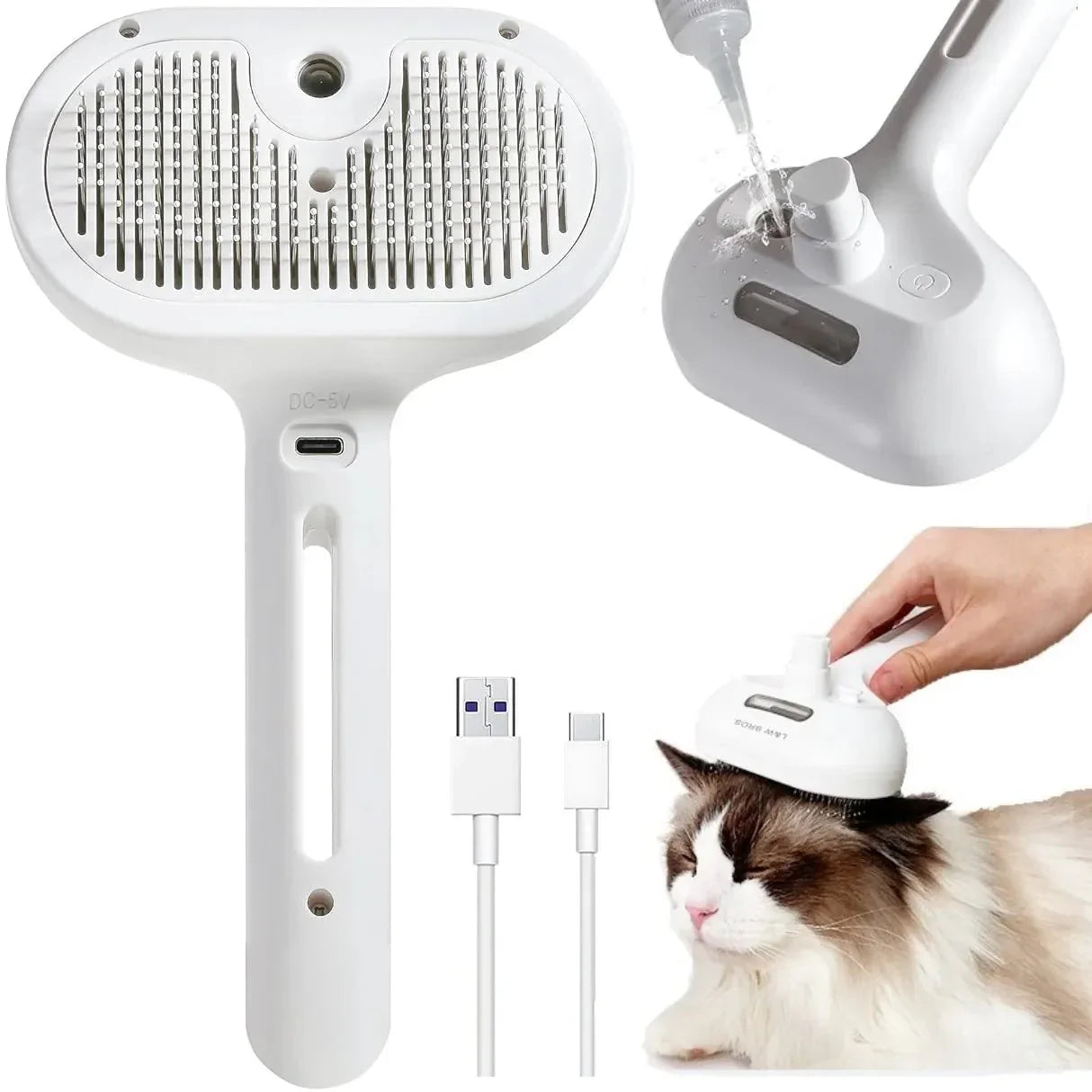 Brush With Steam Spray