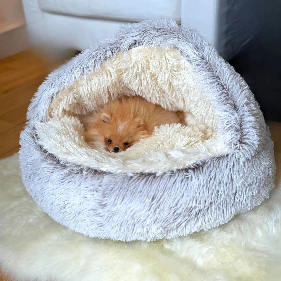 Calming Dog Cave Bed