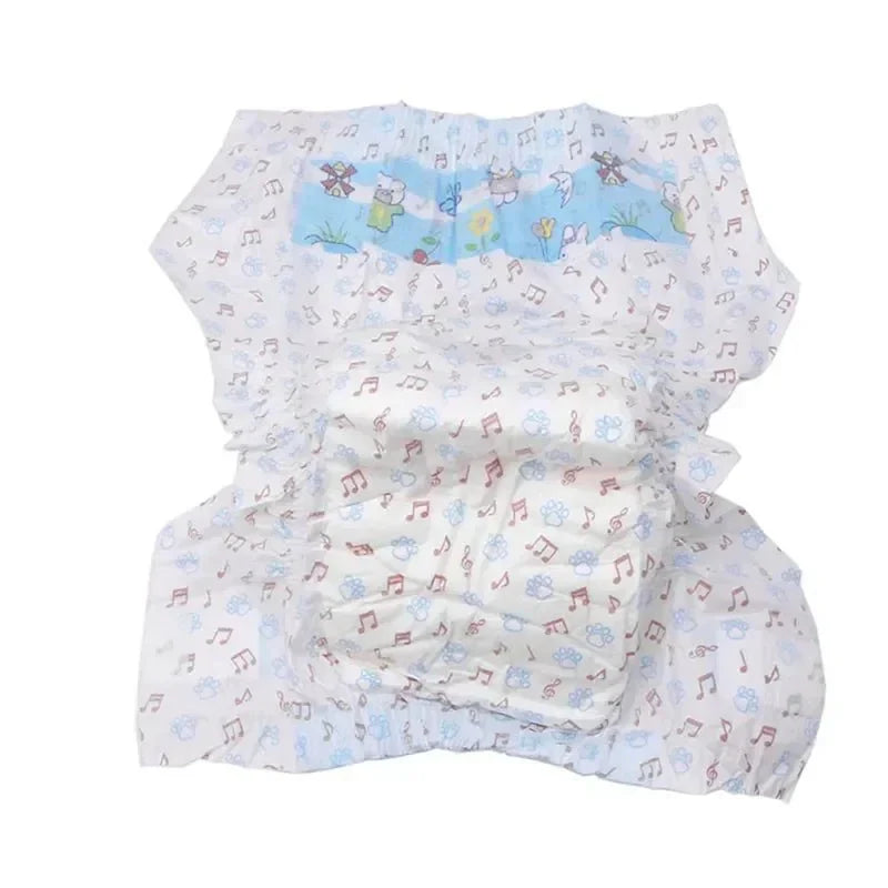 Dog 10PCS/pack Super Absorption Pants Diapers Disposable Leakproof Puppy
