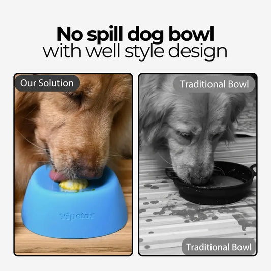 Pet Slow-Feeder Bowl and Lick Ball Toy