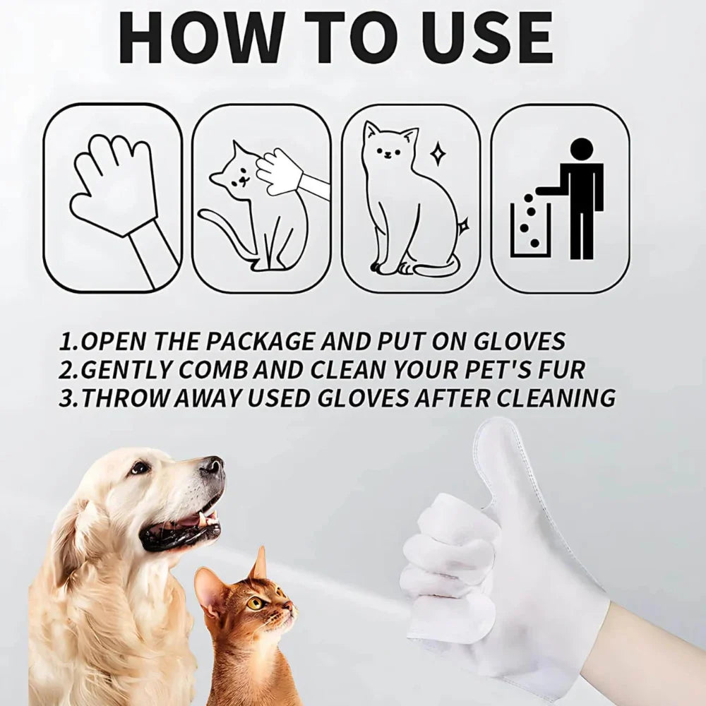 Pet Glove Wipes