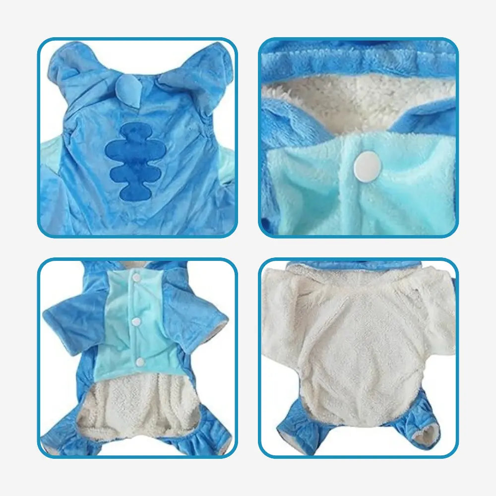 Blue Alien Dog Costume