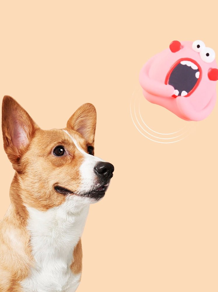Monster Shape Natural Latex Dog Chew Toys