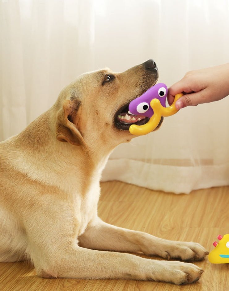 Monster Shape Natural Latex Dog Chew Toys