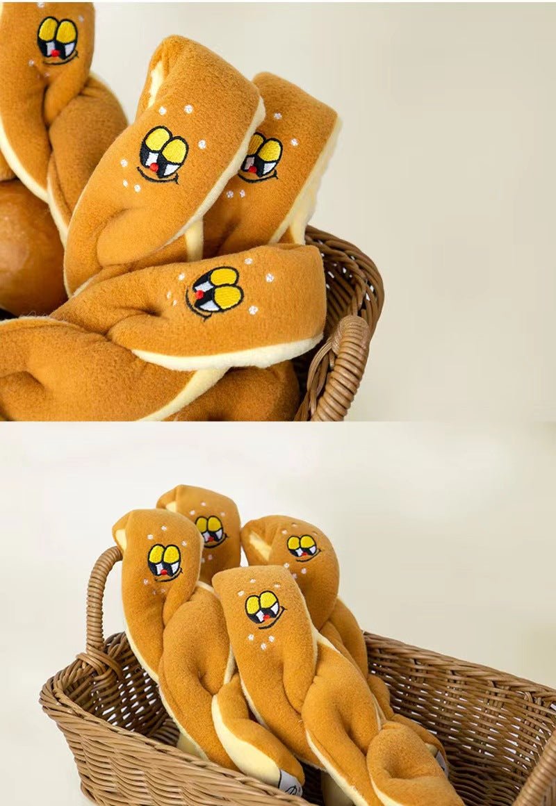 Scent-Hiding Plush Baguette toy