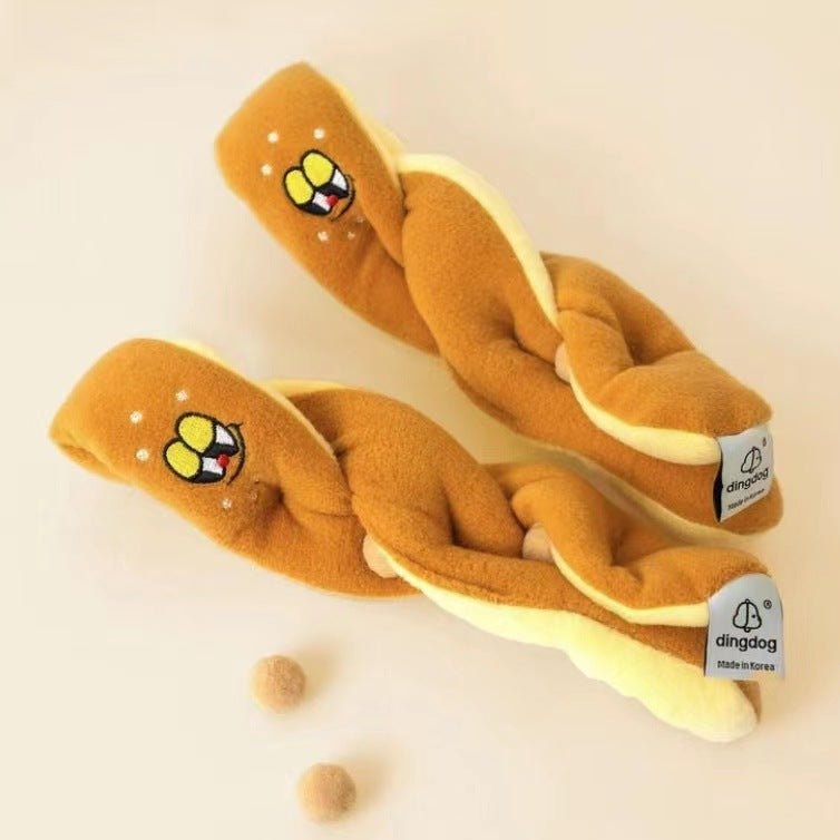 Scent-Hiding Plush Baguette toy