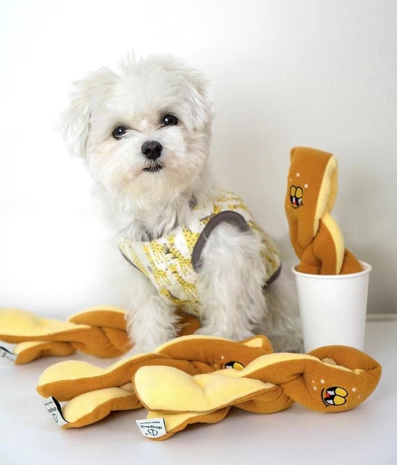 Scent-Hiding Plush Baguette toy