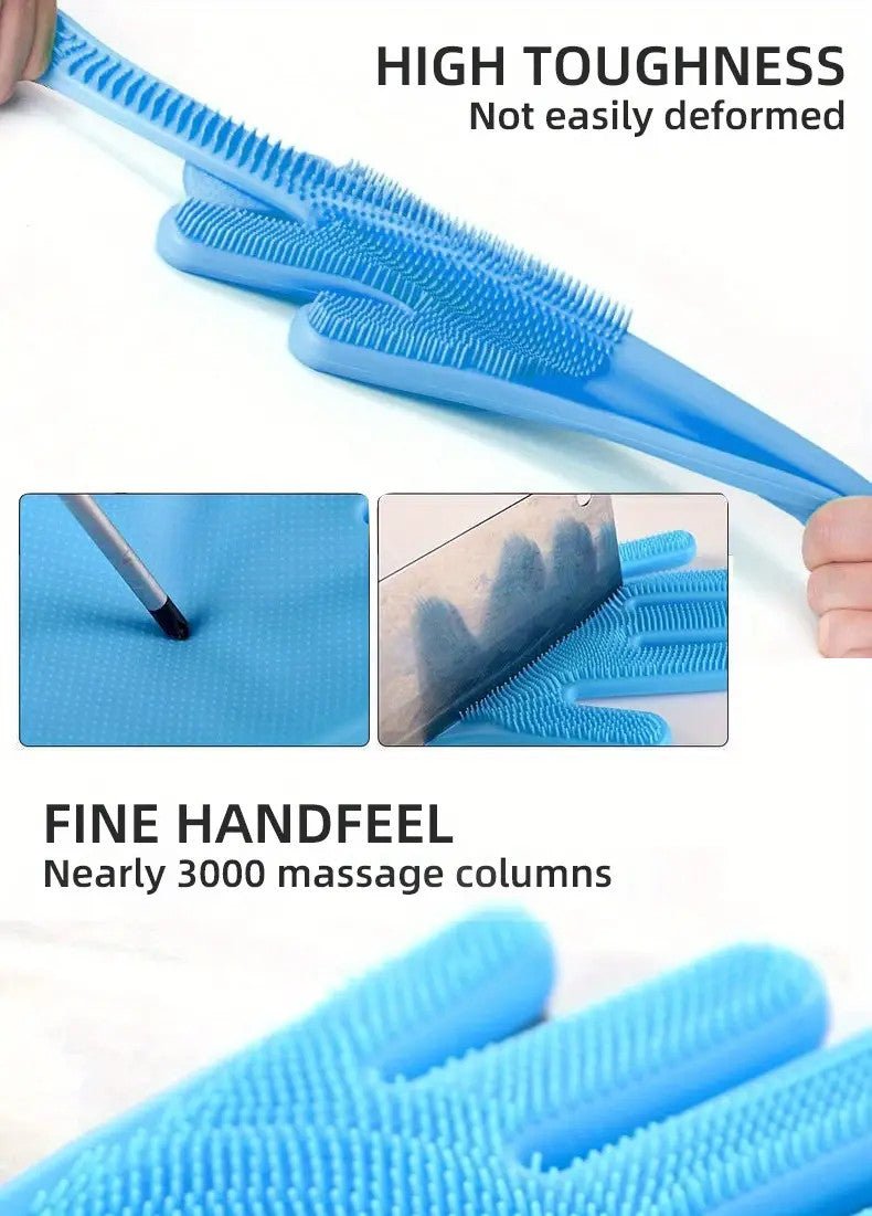 Bathing Gloves Extra Long Gentle
