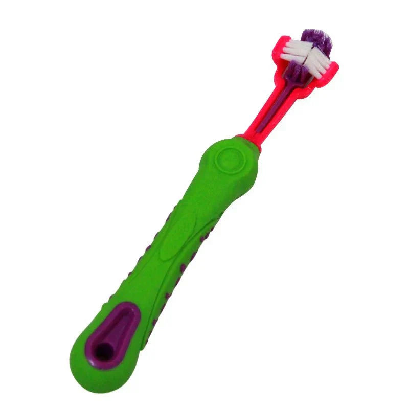 Triple Action Pet Toothbrush