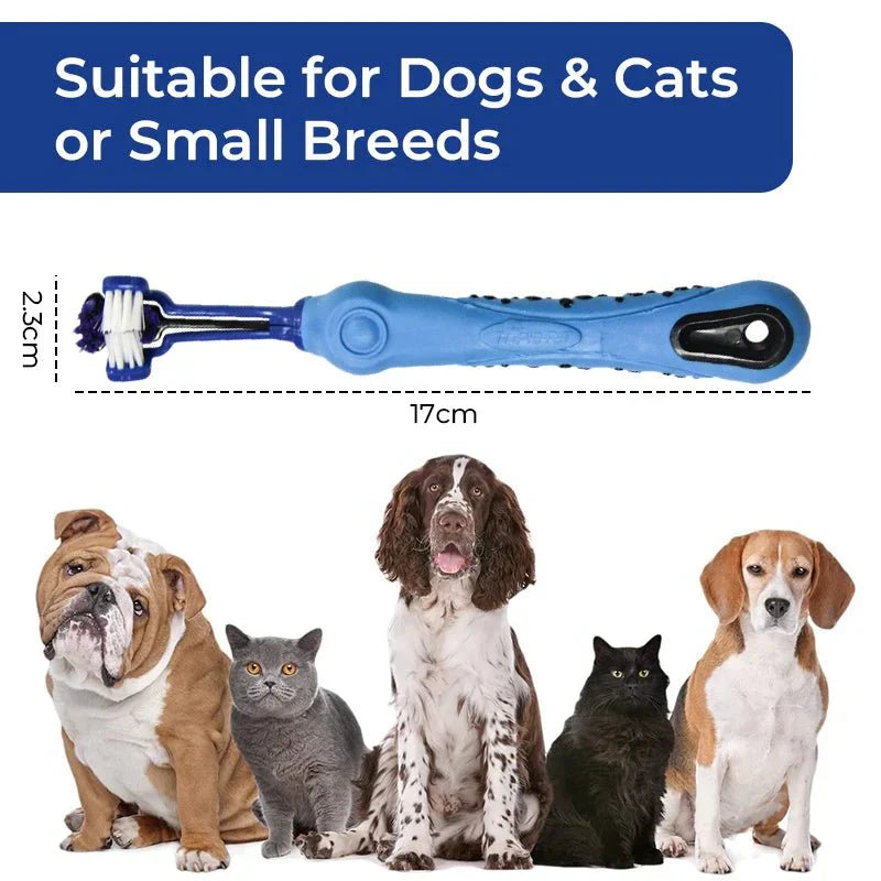 Triple Action Pet Toothbrush