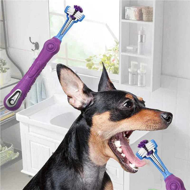Triple Action Pet Toothbrush