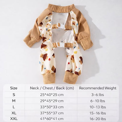 Thin Breathable Dog Jumpsuit