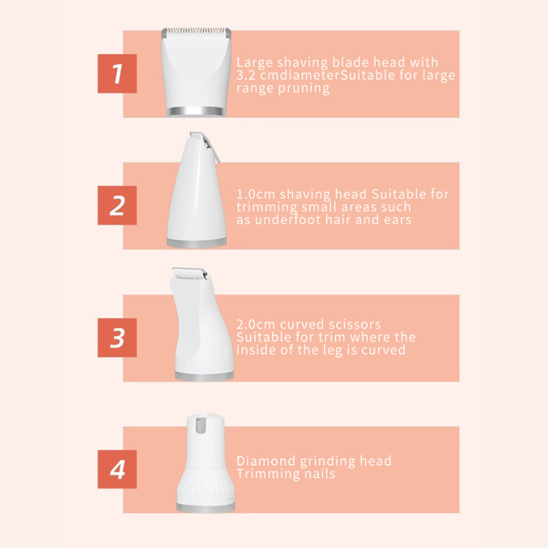 Cordless 4-in-1 Pet Grooming Kit