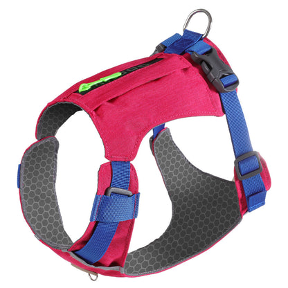 Lightweight pet harness with reflective strips + a free small night light