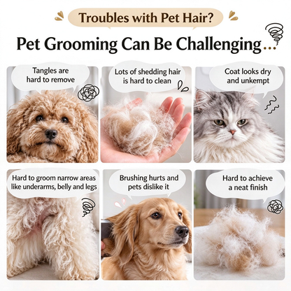 Pet Slicker Brush for Dogs and Cats – Choose from 3 Types: Hard Pin, Soft Pin, or Mini