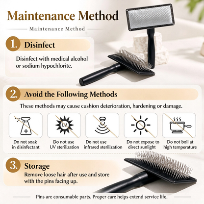 Pet Slicker Brush for Dogs and Cats – Choose from 3 Types: Hard Pin, Soft Pin, or Mini