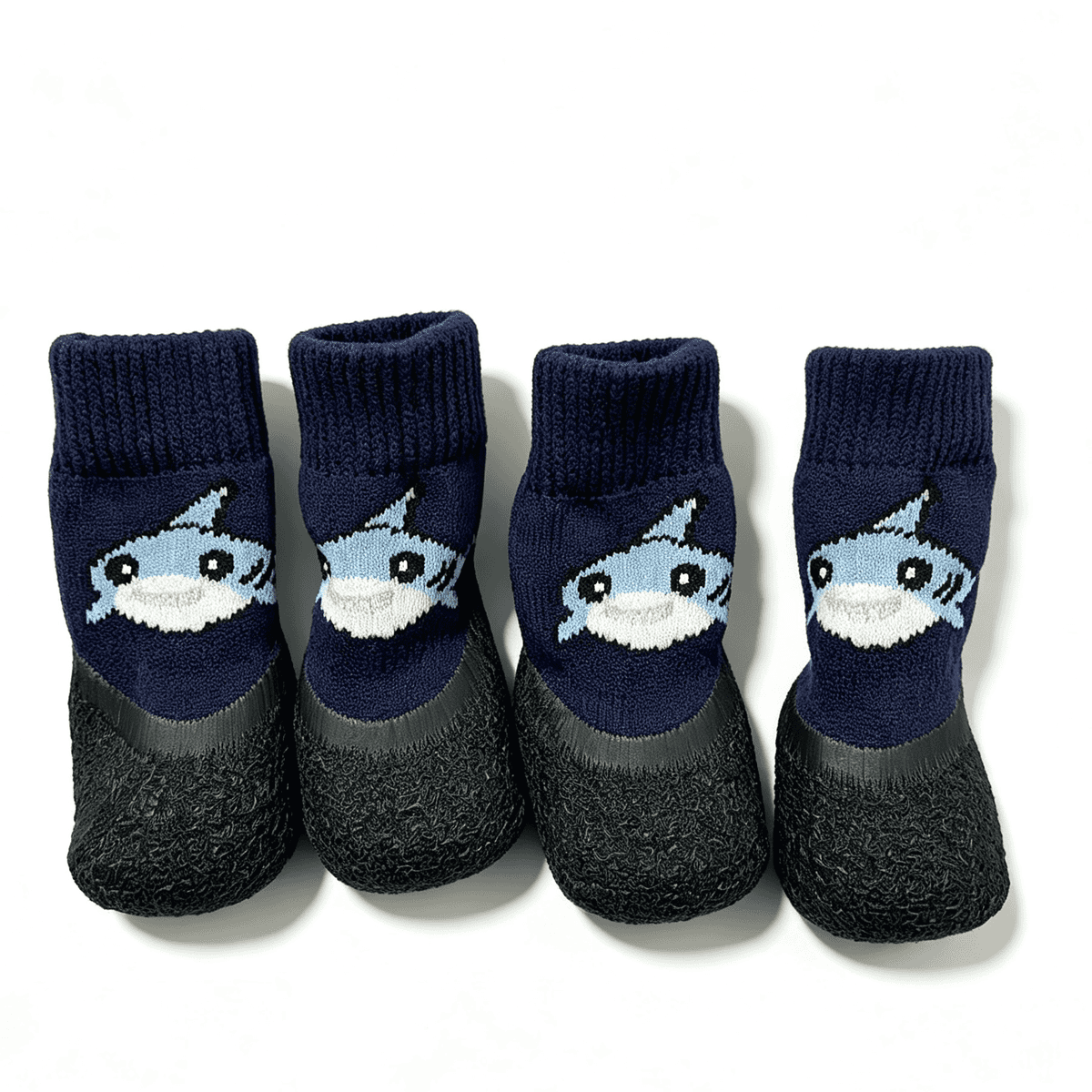 Non-Slip Dog Socks with Rubber Soles, Cute Cartoon Knit Pet Shoes for Small Dogs, Soft Paw Protection for Indoor Floors