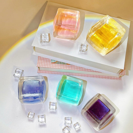 Handmade Transparent Stress Cube Toy