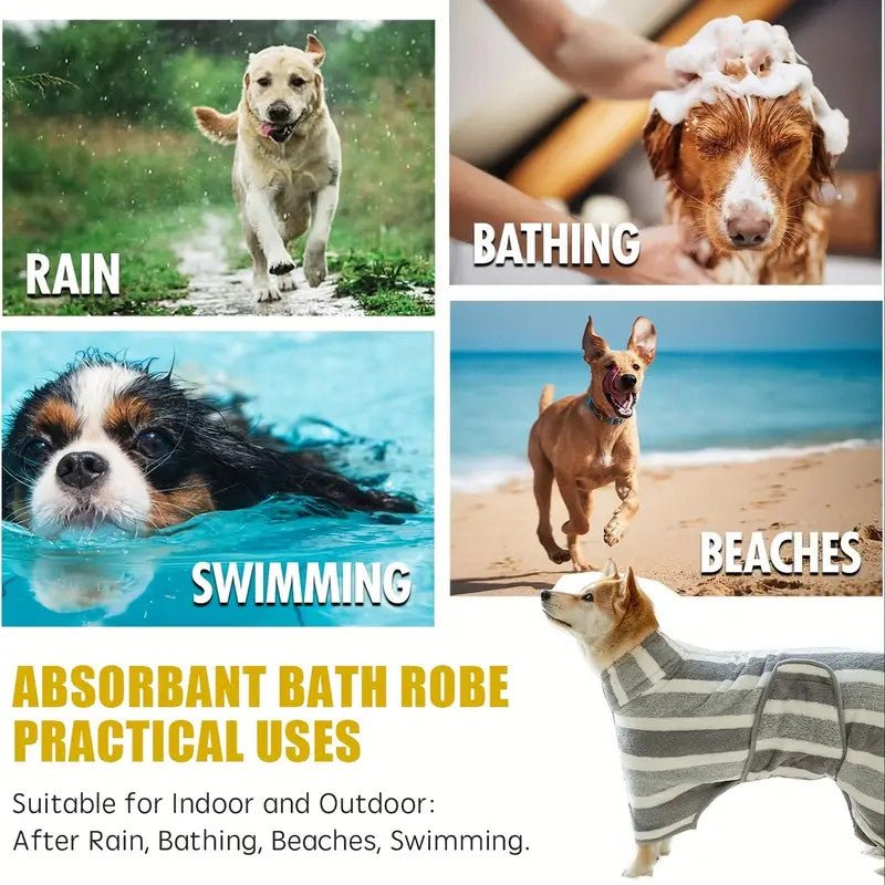 Microfiber quick dry bathrobe