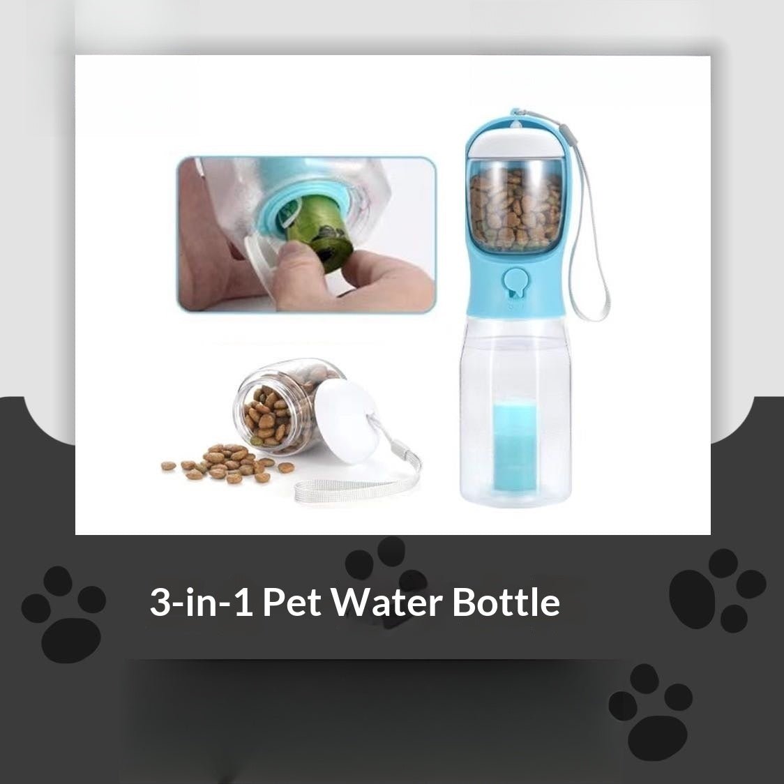 3-in-1 Portable Pet Water Bottle