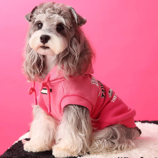 Gradient color sleeveless hooded sweatshirt for dogs