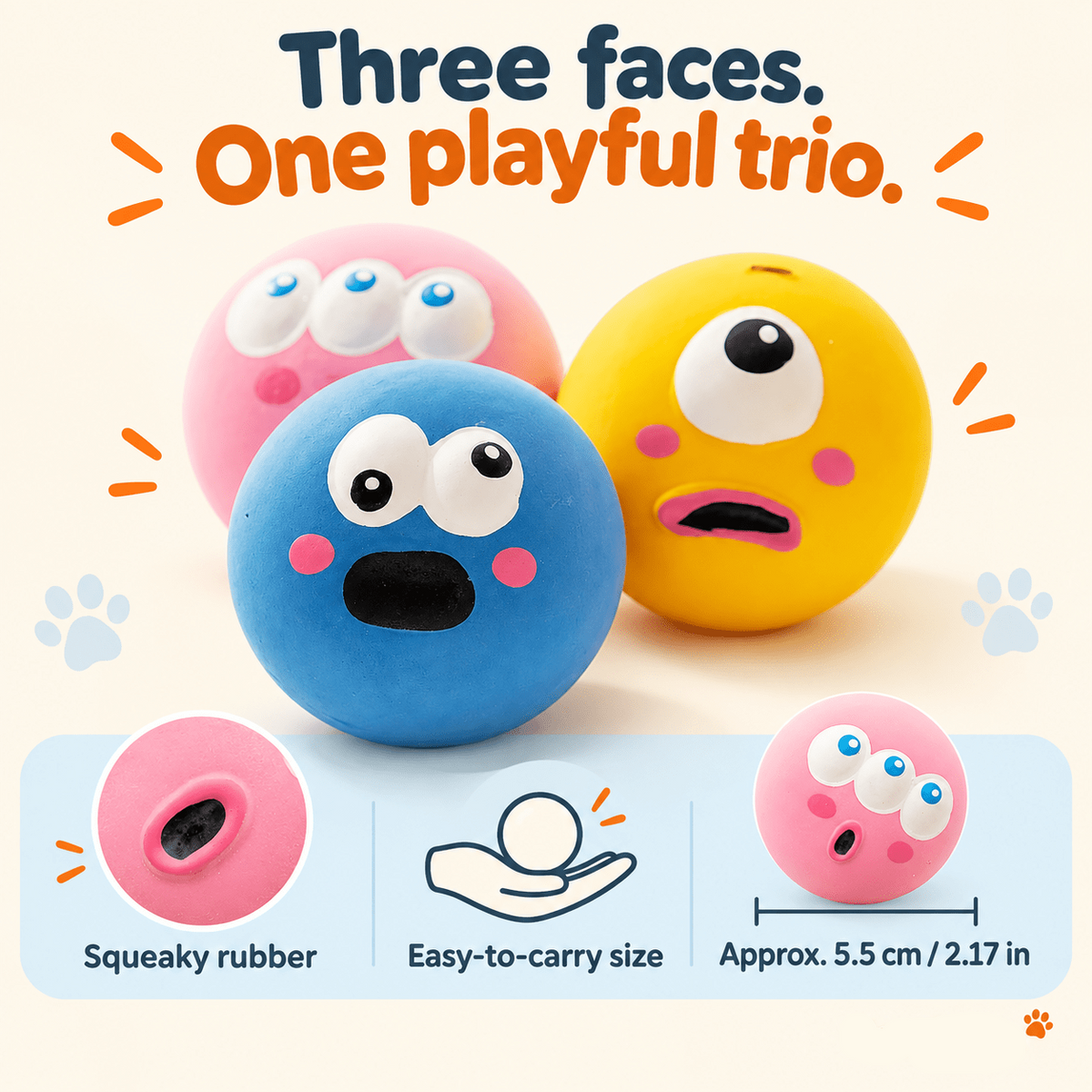 Rubber Dog Ball Set