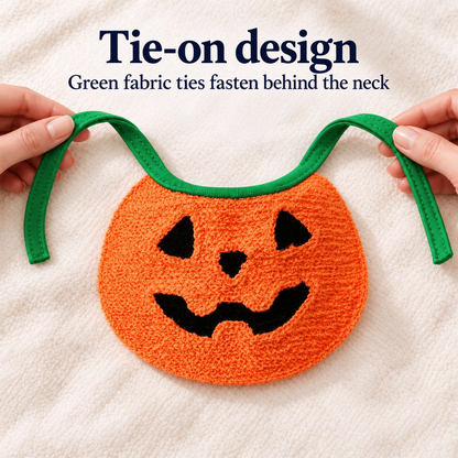 Pumpkin Tie-On Pet Costume Bib