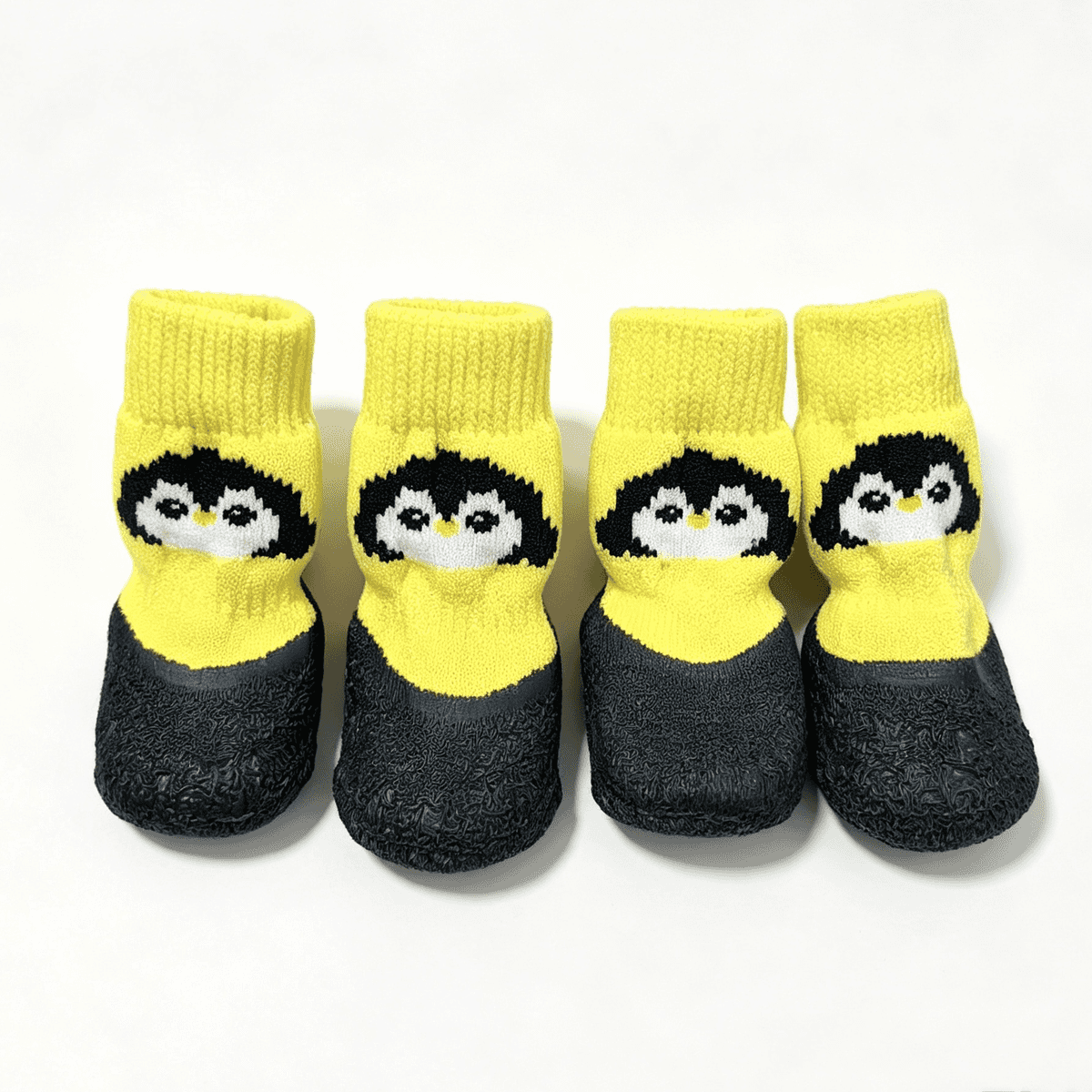 Non-Slip Dog Socks with Rubber Soles, Cute Cartoon Knit Pet Shoes for Small Dogs, Soft Paw Protection for Indoor Floors