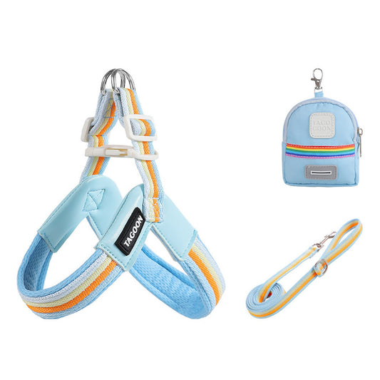 8206.V - shaped Rainbow Harness for Small and Medium - sized Dogs