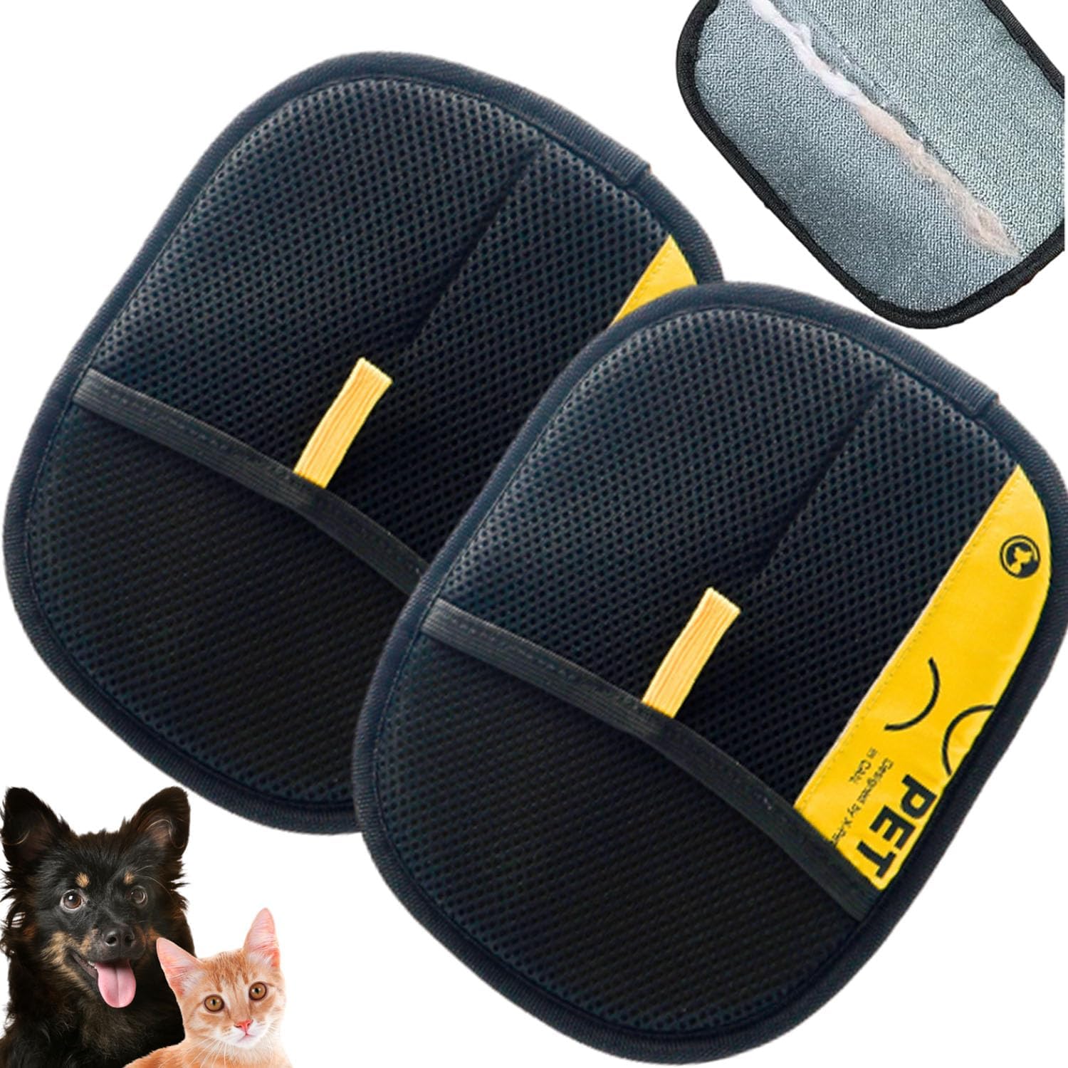 Tarifa Pets Hair Remover, Goalintent Pet Hair Remover, Electrostatic Pet Hair Remover, Gloves Pet Hair Removal for Cat & Dogs, Reusable Pet Hair Remover Glove (2pcs)