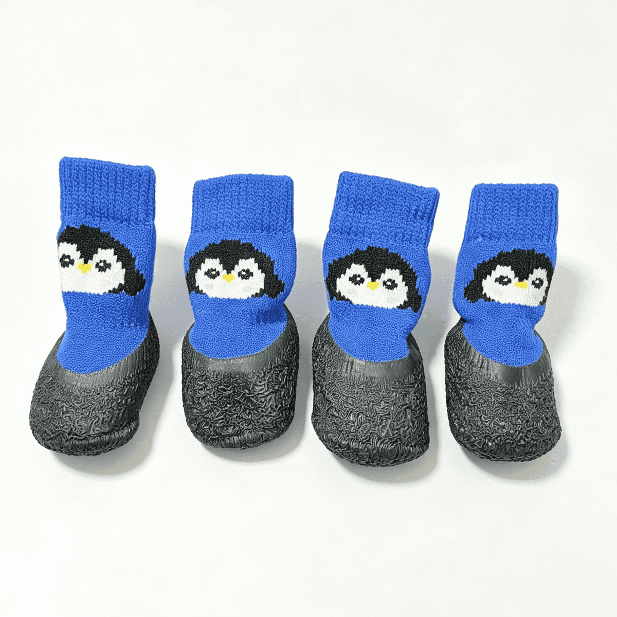 Non-Slip Dog Socks with Rubber Soles, Cute Cartoon Knit Pet Shoes for Small Dogs, Soft Paw Protection for Indoor Floors