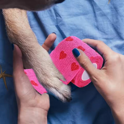 Staubabweisender Verband für Hunde